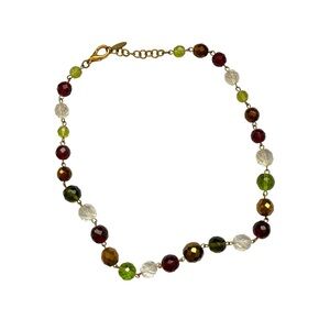 Vintage Sciunnach Bijoux Glass Bead Necklace